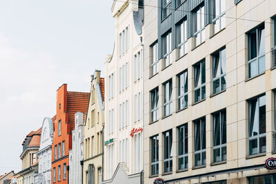 Low angle view of buildings against sky