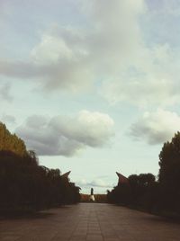 Road passing through landscape