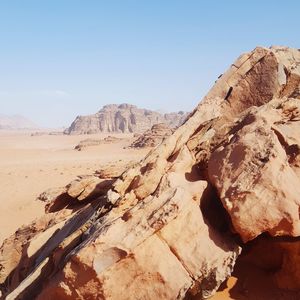 Scenic view of desert against sky