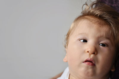 Close-up of cute baby boy