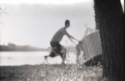 Woman in water