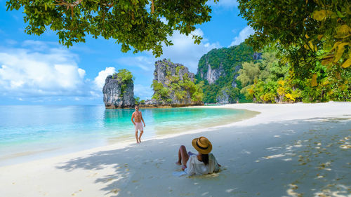 People on beach