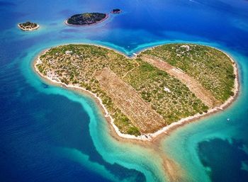 Aerial view of sea