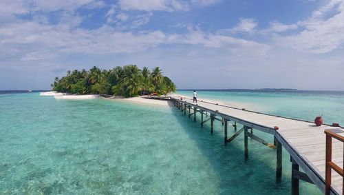 Scenic view of sea against sky