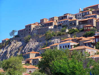 Residential buildings in town