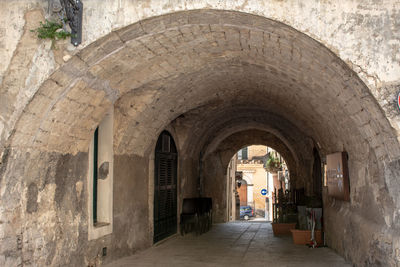 Corridor of old building