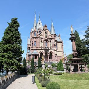 Historic building against clear sky