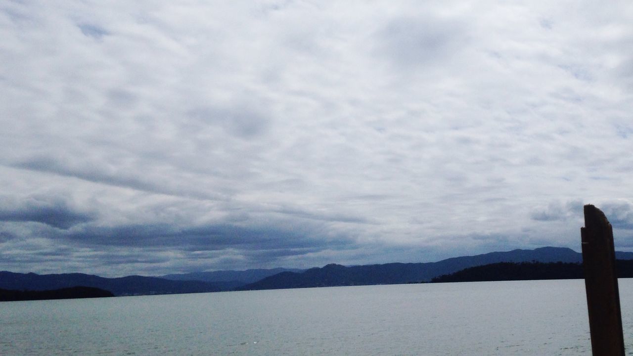 SCENIC VIEW OF SEA AND MOUNTAINS