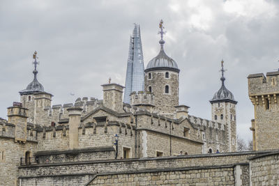 View of buildings against sky in city