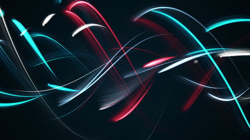 Abstract image of light painting against black background