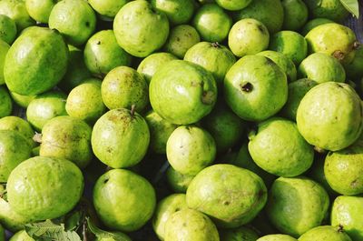 Full frame shot of fruits for sale in market