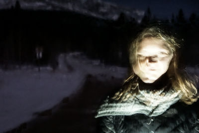 Portrait of young woman