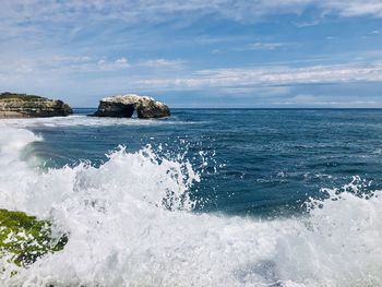 Scenic view of sea against sky