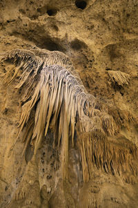 Aerial view of rock formations