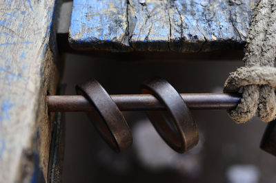 Close-up of rusty metal