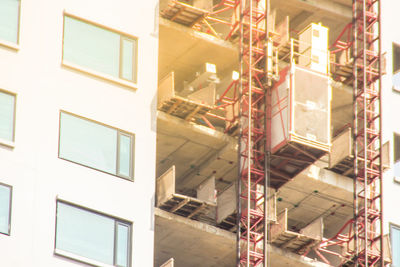 Low angle view of building under construction