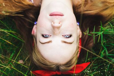 Portrait of girl smiling