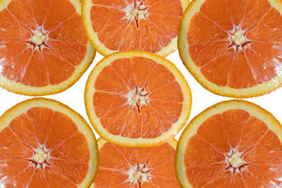 Full frame shot of orange slices