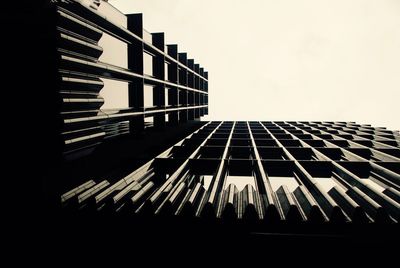 Low angle view of building against clear sky