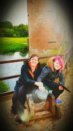 Portrait of smiling young woman