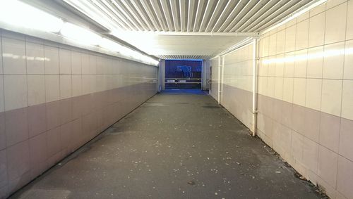 Empty corridor of building