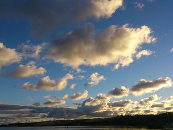 Scenic view of landscape against cloudy sky