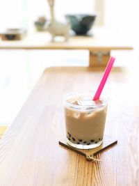 Close-up of drink on table