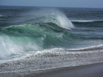 Scenic view of sea waves