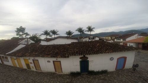 Houses against sky