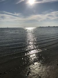 Scenic view of sea against sky