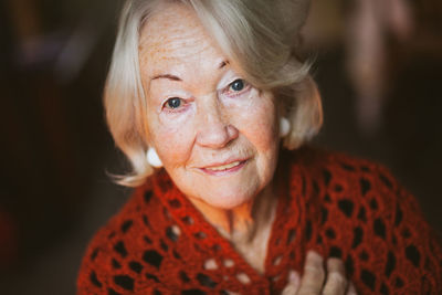 Portrait of senior woman looking at camera