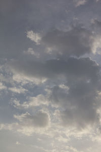 Low angle view of clouds in sky