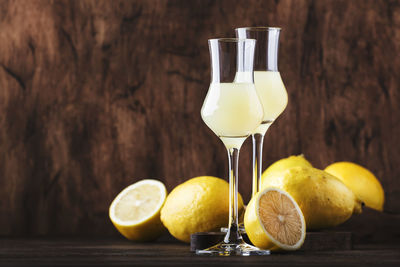 Close-up of drink on table