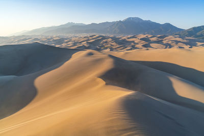 Scenic view of desert against sky