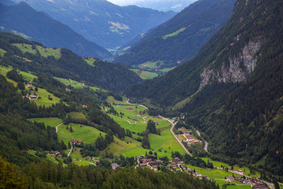 Scenic view of landscape and mountains