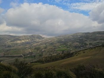 Scenic view of landscape against sky