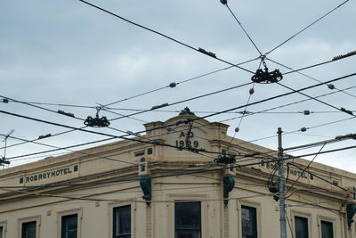 Low angle view of building against sky