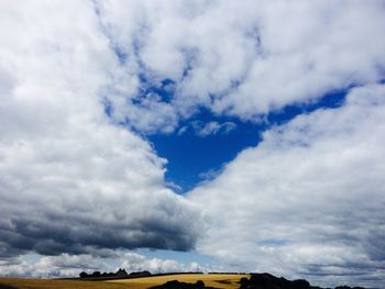 Low angle view of cloudy sky