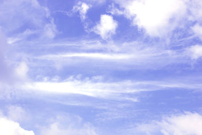 Low angle view of clouds in sky