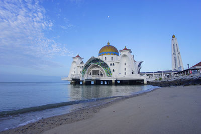 View of church at beach