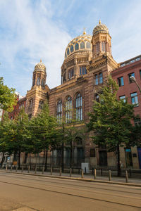 View of building against cloudy sky