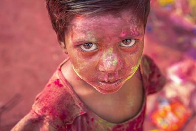 Close-up of woman