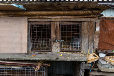 Exterior of abandoned building