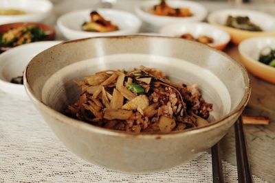 Close-up of food in bowl