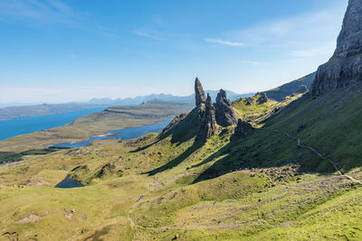 The old man of storr at isle of skye