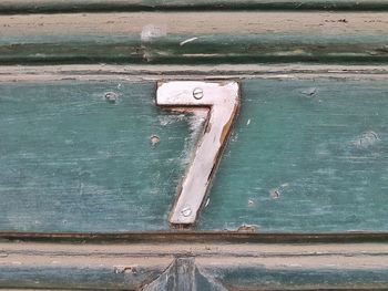 Close-up of door