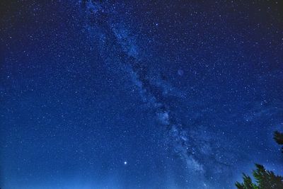 Low angle view of stars in sky