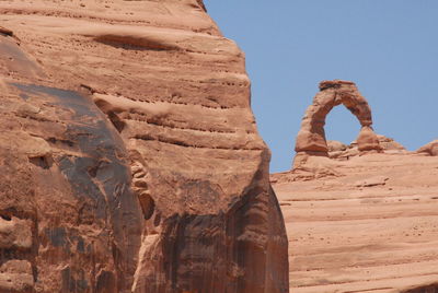 Rock formations in desert