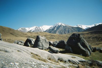 Scenic view of mountains