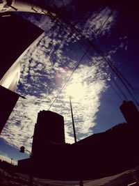 Low angle view of building against sky